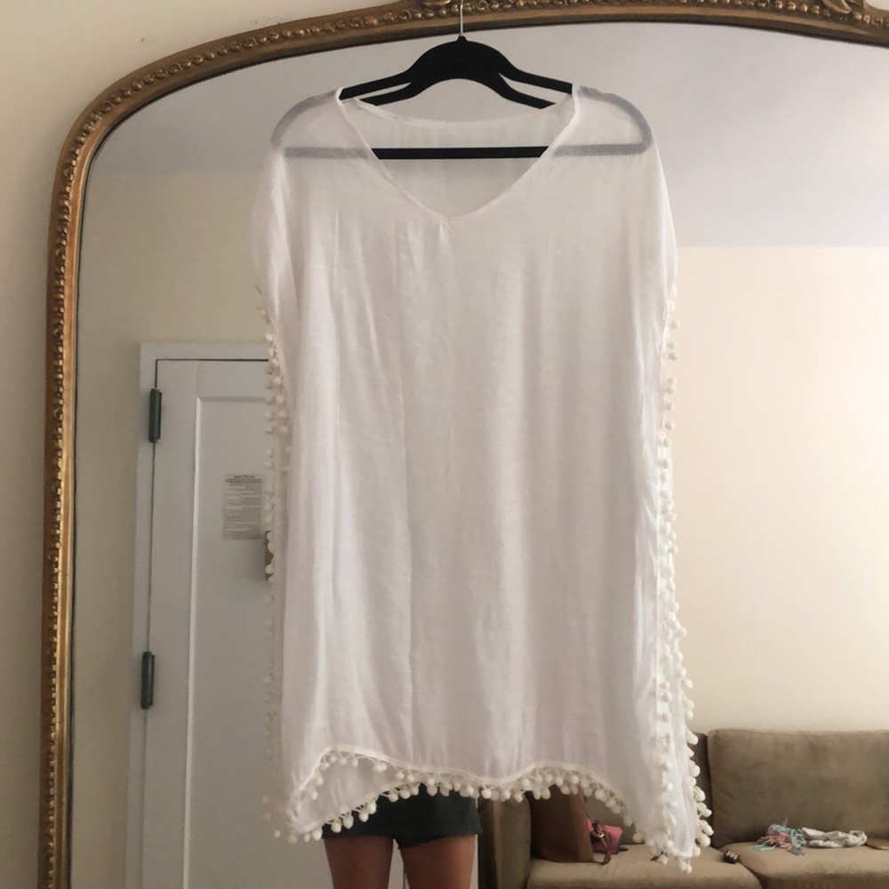 White Swim Cover Up